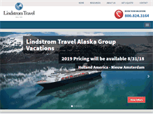 Tablet Screenshot of lindstromtravel.com